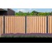 Hout-betonschutting antraciet i.c.m. Red class wood tuinscherm 21-planks